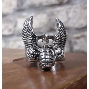 Winged Grenade - acél gyűrű