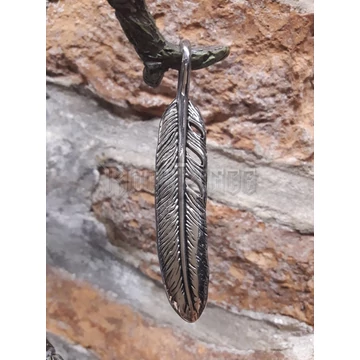 Feather - acél medál