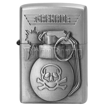 GRENADE SILVER - 1000TA - zippo fazonú benzines öngyújtó ZF/GS02