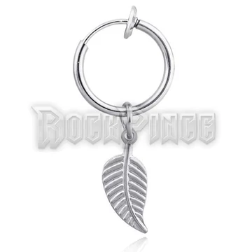 Hoop with Leaf - fülbevaló /1 db