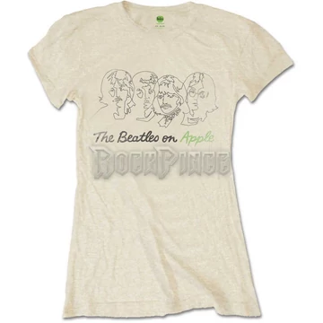 The Beatles - Outline Faces on Apple - női póló - BEATTEE386LS
