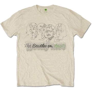 The Beatles - Outline Faces on Apple - unisex póló - BEATTEE386MS