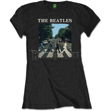 The Beatles - Abbey Road &amp; Logo - női póló - BEATTEEP46LB