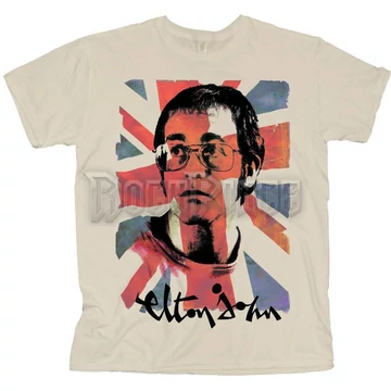 Elton John - Union Jack - unisex póló - EJTEEB02MNAT