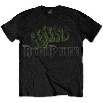 Genesis - Vintage Logo - Green - Unisex Póló - GENTS10MB