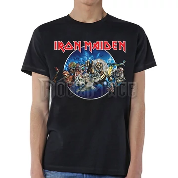 Iron Maiden - Wasted Years Circle - Unisex Póló - IMTEE66MB