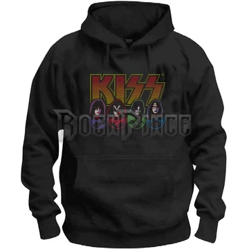 KISS - Logo, Faces &amp; Icons - unisex kapucnis pulóver - KISSHD14MB