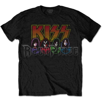 KISS - Logo, Faces &amp; Icons - Unisex Póló - KISSTS14MB