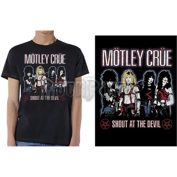 Motley Crue - Shout at the Devil - Unisex Póló - MOTTEE40MB