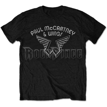 Paul McCartney - Wings Logo - Unisex Póló - PMCTS08MB