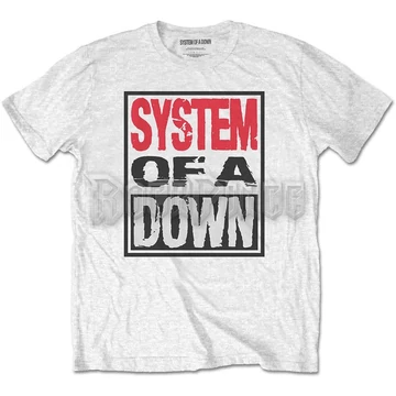 System Of A Down - Triple Stack Box - Unisex Póló - SOADTS12MW