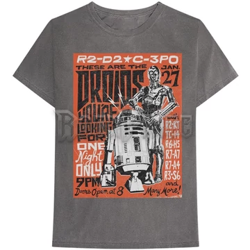 Star Wars - Droids Rock - Unisex Póló - STWATS55MG
