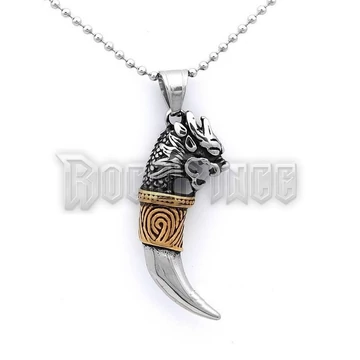 Wolf Tooth Bronze Dragon - acél medál