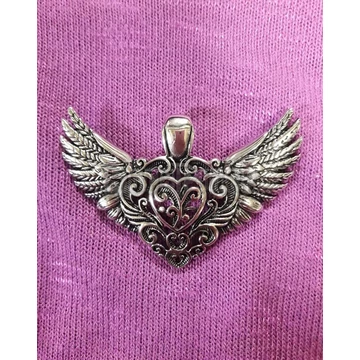 Winged Heart - acél medál