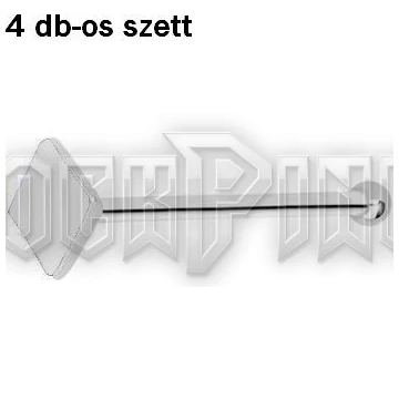 Square Shaped Nose Bones - orrpiercing szett /4 db