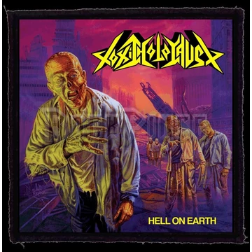 Toxic Holocaust - Hell On Earth - kisfelvarró (95x95) HKF-0770