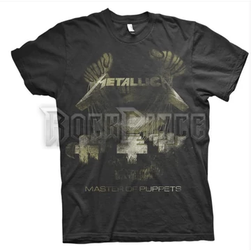 Metallica - Master of Puppets Distressed - Unisex Póló - METTS06MB