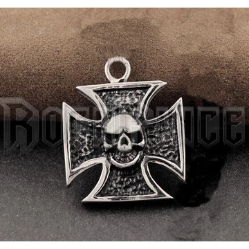Knight Iron Cross Skull - medál