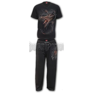 BREAKING OUT - 4pc Mens Gothic Pyjama Set (Plain) - T171M631