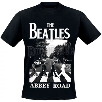 THE BEATLES - ABBEY ROAD - BLACK &amp;amp; WHITE - BEATTEEBLWH - UNISEX PÓLÓ
