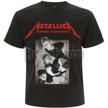 Metallica - Hardwired Band Concrete - Unisex Póló - METTS18MB