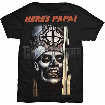 Ghost - Here's Papa - Unisex Póló - GHOTEE27MB