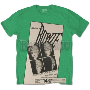 David Bowie - Concert '83 - Unisex Póló - BOWTS31MGR