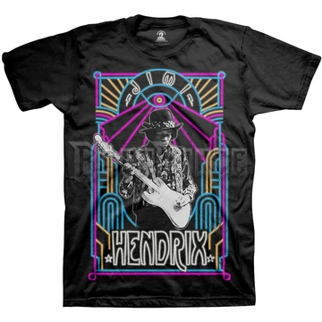 Jimi Hendrix - Electric Ladyland Neon - Unisex Póló - JHXTS21MB