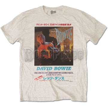 David Bowie - Japanese Text - Unisex Póló - BOWTS34MS