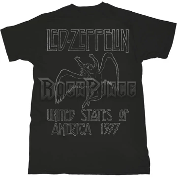 Led Zeppelin - USA &#039;77. - unisex póló - LZTS11MB