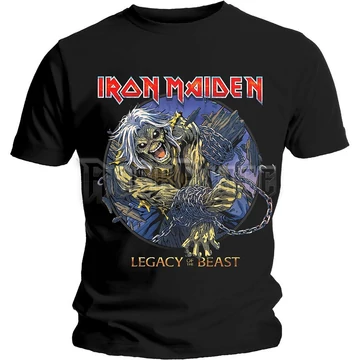 Iron Maiden - Eddie Chained Legacy - Unisex Póló - IMTEE87MB