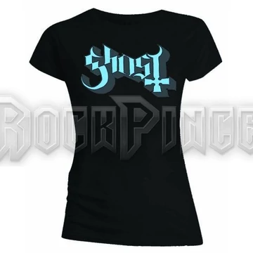 Ghost - Blue/Grey Keyline Logo - női póló - GHOTEE01LSB