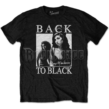 Amy Winehouse - Back to Black - Unisex Póló - AMYTS06MB