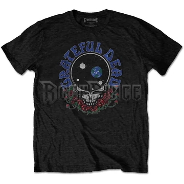 Grateful Dead - Space Your Face &amp; Logo - Unisex Póló - GRATETS04MB