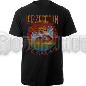 Led Zeppelin - USA Tour '75. - Unisex Póló - LZTS08MB