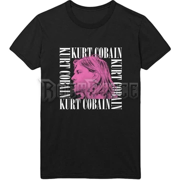 Kurt Cobain - Head Shot Frame - Unisex Póló - KCTS03MB