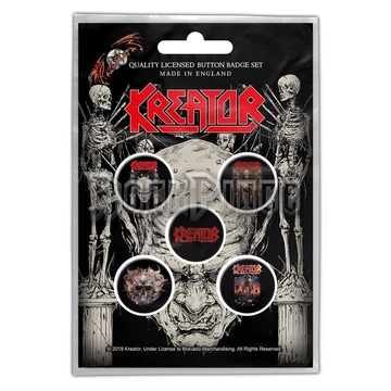 Kreator: Skull &amp; Skeletons - 5 db-os kitűző szett - BB054