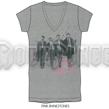 The Beatles - Love Me Do/Walking in London (Diamante) - női póló - BEATTEE81LG