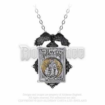 Alchemy - Poe&#039;s Raven Locket - nyaklánc P897