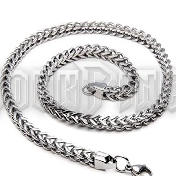 Curb Double Chain - acél nyaklánc