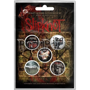Slipknot - Albums -  5 db-os kitűző szett - BB061