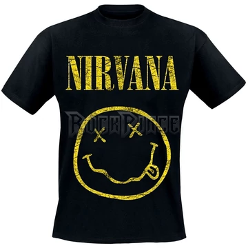 NIRVANA - VINTAGE SMILEY - UNISEX PÓLÓ