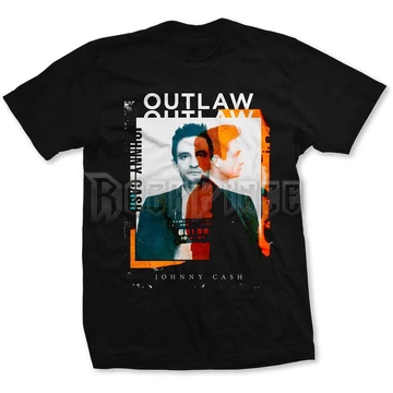 Johnny Cash - Outlaw Photo - Unisex Póló - JCTS16MB