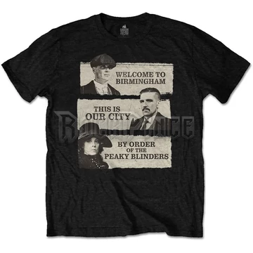 Peaky Blinders - This Is Our City - unisex póló - PEAKTS16MB