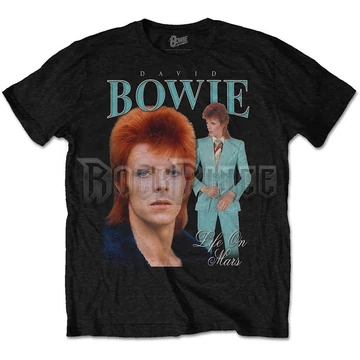 David Bowie - Life on Mars Homage - Unisex Póló - BOWTS39MB