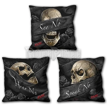 SEE NO EVIL - Square Cushion (Set of 3) - 3 DB - OS SZETT - T180A514