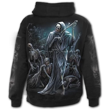 DANCE OF DEATH - Full Zip Hoody Black (Plain) - K068M464