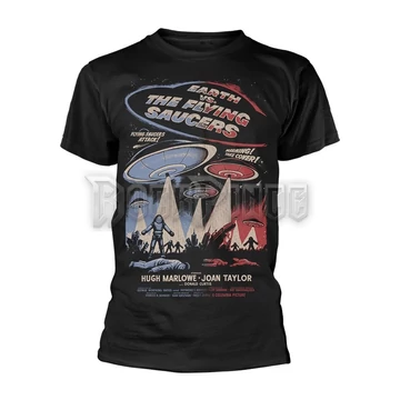 PLAN 9 - EARTH VS. THE FLYING SAUCERS - EARTH VS. THE FLYING SAUCERS - POSTER (BLACK) - PH11148