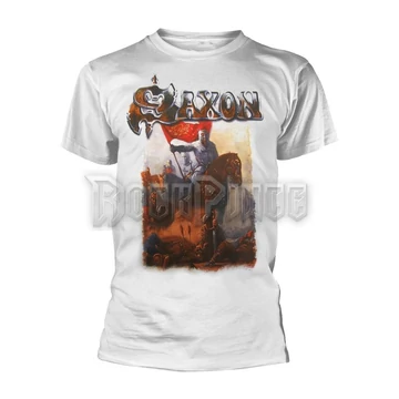 SAXON - CRUSADER (WHITE) - Unisex póló - PHD11792