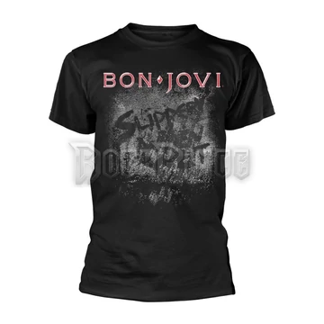 BON JOVI - SLIPPERY WHEN WET ALBUM - Unisex póló - PH10332